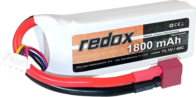 Akumulator Redox LiPo 1800 mAh 11,1 V 40C