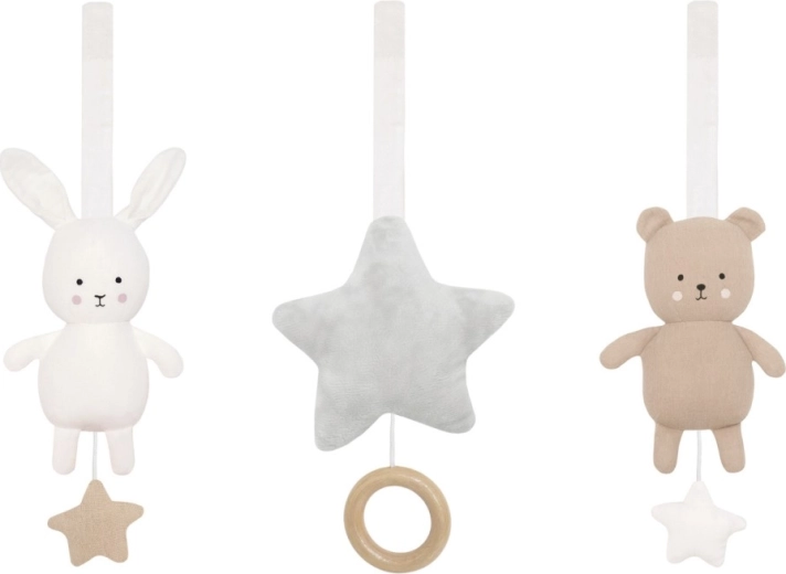 Jabadabado textile toys for a baby gym teddy & bunny