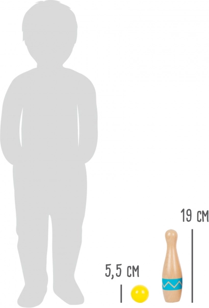 Drvene kuglane SMALL FOOT Active – set za djecu