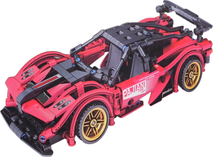 Konstrukcijski set sportski auto crveni 482 dijela