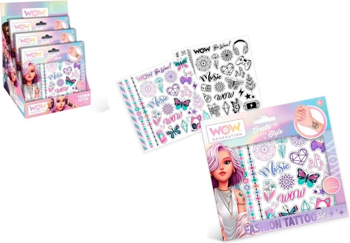 Set od 50 privremenih tetovaža WOW
