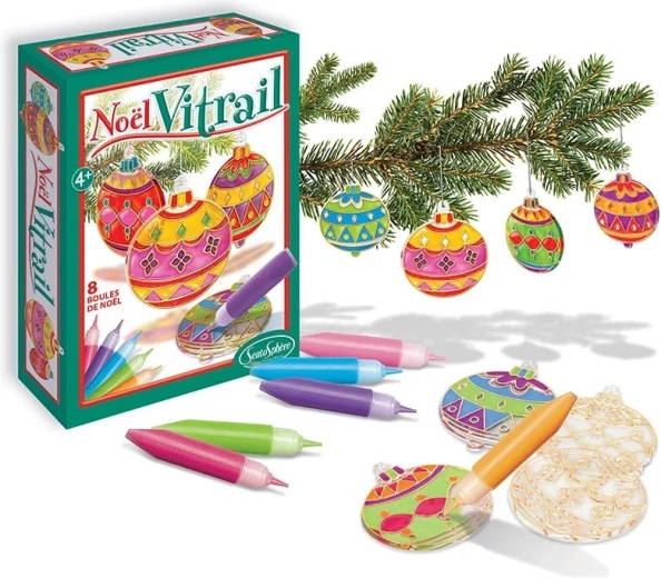 Sentosphere Christmas stained-glass ornaments