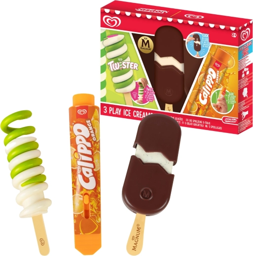 Casdon set od 3 igračke sladoleda Twister, Magnum i Calippo