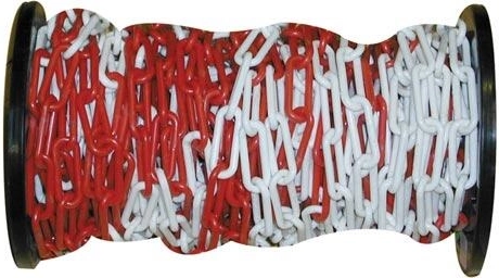 Plastični sigurnosni lanac crveno-bijeli 30 m