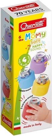 Quercetti Momy Soft Happy Sound soft sound blocks - 4 pcs
