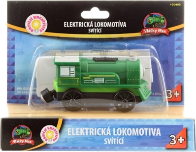 Vláčky Max green electric locomotive