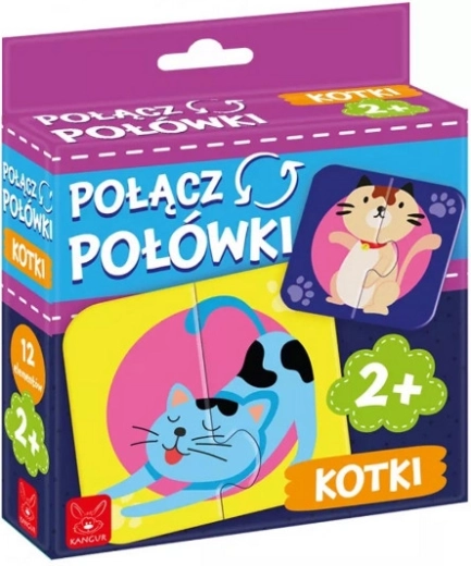 Slagalica za uparivanje – vesele mačkice