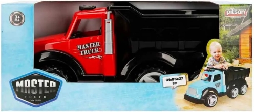 Pilsan red tipping dump truck toy for sand