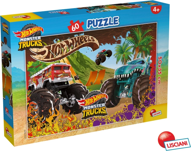 Hot Wheels puzzle, 60 pieces, 50 × 35 cm
