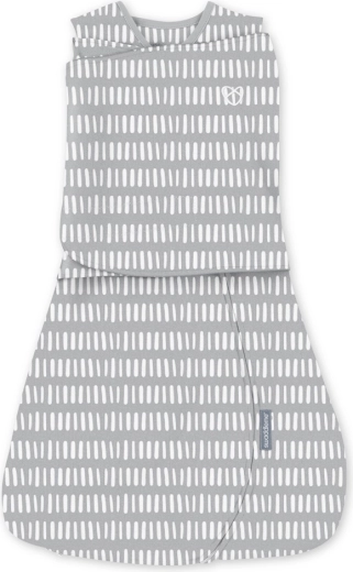 Zavinutak SwaddleMe s slobodnim rukavima TOG 1, pamuk, siva, 3–6 mj