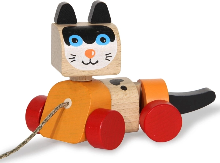 Kidiwood Wooden Pull-Along Cat