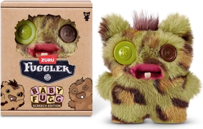 Plišana čudovišna igračka ZURU Fuggler Baby Fugg Screech zeleno-smeđa