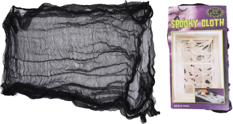 Halloween decoration curtain or tablecloth 72 × 190 cm black