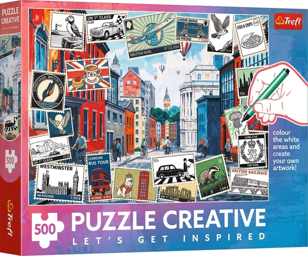 Puzzle TREFL Creative Pozdravi iz Londona 500 dijelova