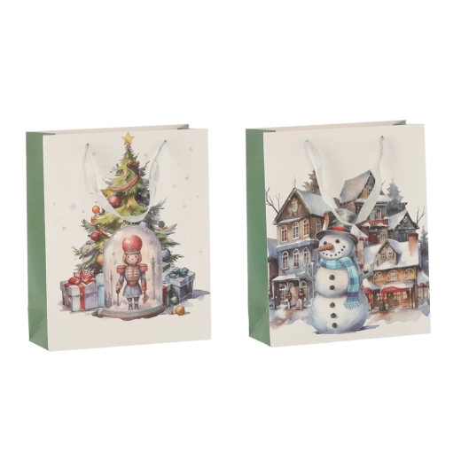 Poklon-vrećica FROZEN Christmas 30 × 42 × 12 cm, set 12 kom