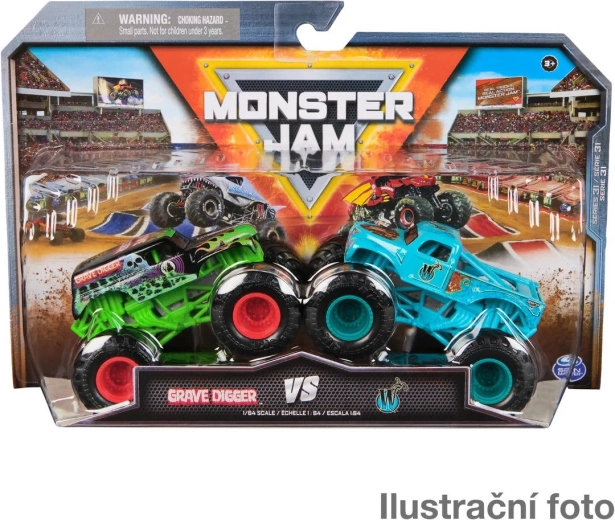 Monster Jam metalni monster truckovi u mjerilu 1:64, 2 kom.