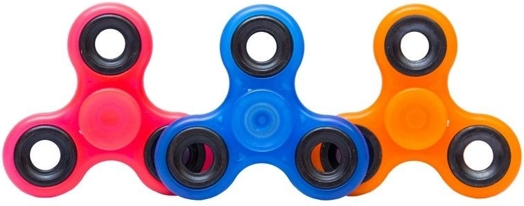 Fluorescent fidget spinner 7.5 cm - 1 piece