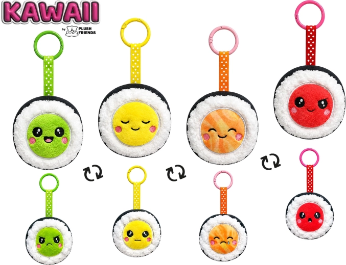 Plišani privjesak za ključeve sushi Plush Friends Kawaii - 1 kom