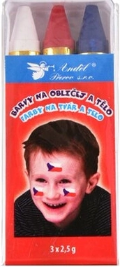 Boje za lice – set od 3 boje 3× 2,5 g
