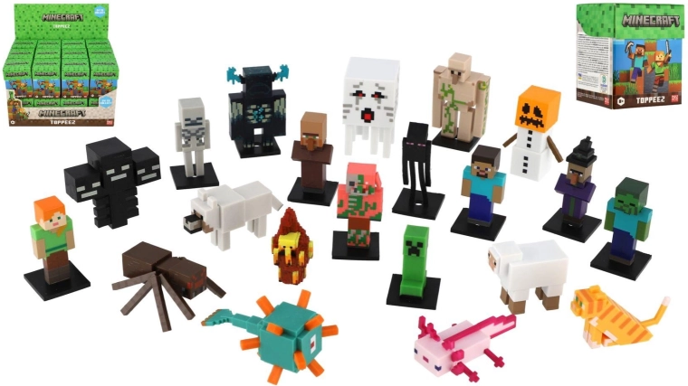Kolekcionarska figurica Minecraft 3D Toppeez u blind boxu - 1 komad
