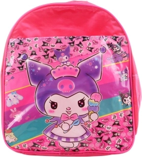 Girls’ fabric backpack with plastic motif