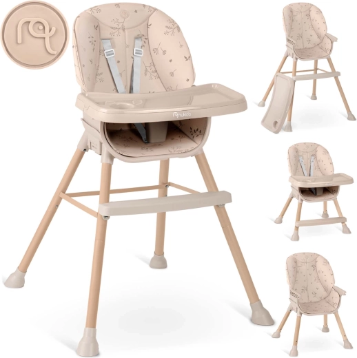 NUKIDO Tilo 3-in-1 High Chair, Beige