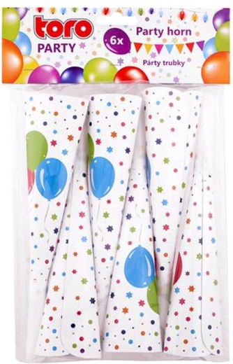 Papirnate party trube 19 cm, 6 kom