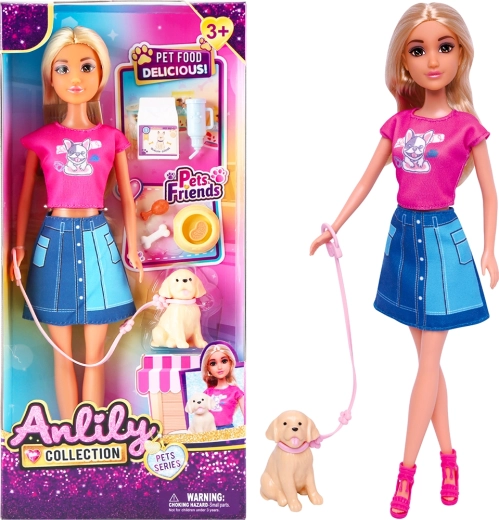 Lutka s psićem na povodcu