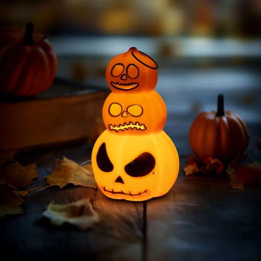 Halloween Pumpkin Light Decoration with Warm White LED