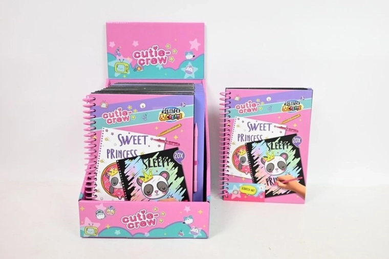 Cutie Crew scratchbook – kreativni blok za grebanje