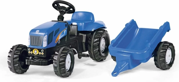 Pedalni traktor New Holland s prikolicom