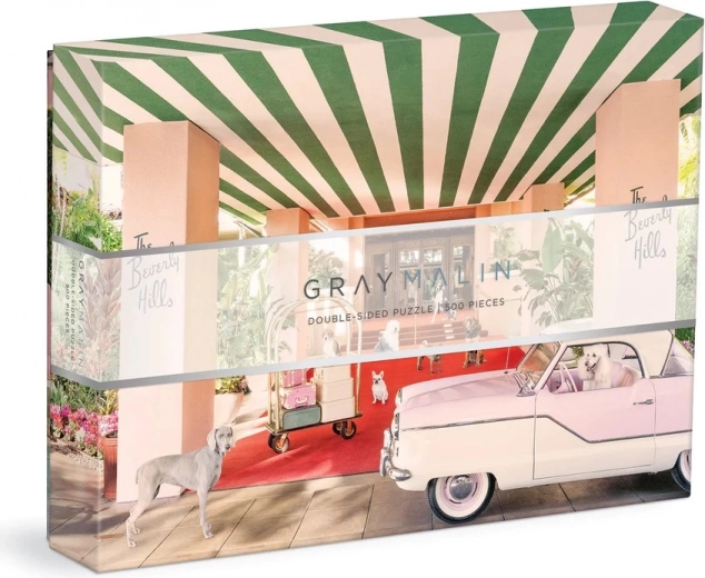 Dvostrana slagalica Psi u hotelu Beverly Hills 500 dijelova – GRAY MALIN