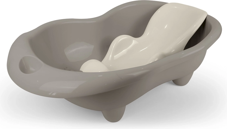 Dječja kadica s ležaljkom Hippo, siva