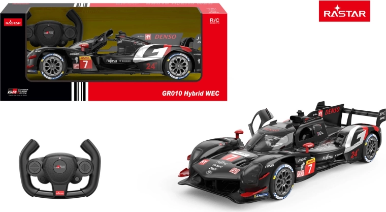 Rastar RC auto Toyota Gazoo racing GR010 hybrid 1:14 crno