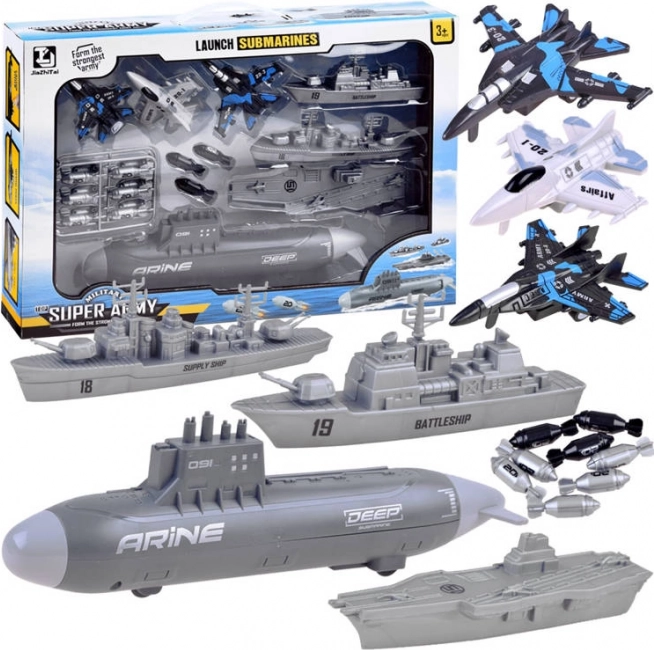 Set podmornica i ratni brodovi – pomorska bitka za djecu