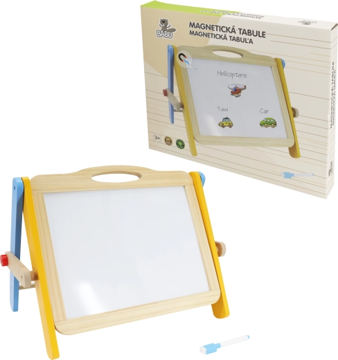 Babu dvostrana magnetska drvena ploča s priborom