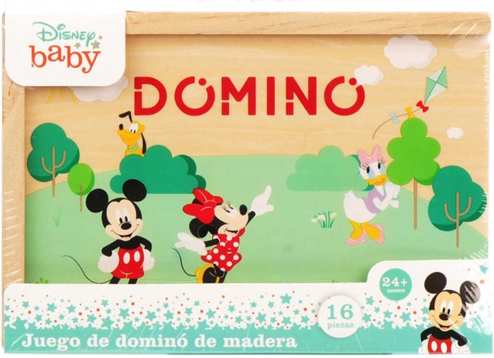 Disney Mickey Mouse drvene domine u kutijici (16 dijelova)