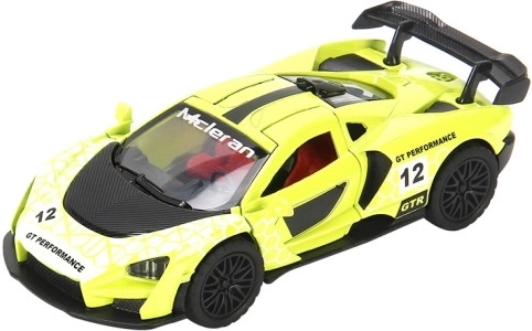 Metal racing car 1:36 with opening doors and pull-back drive