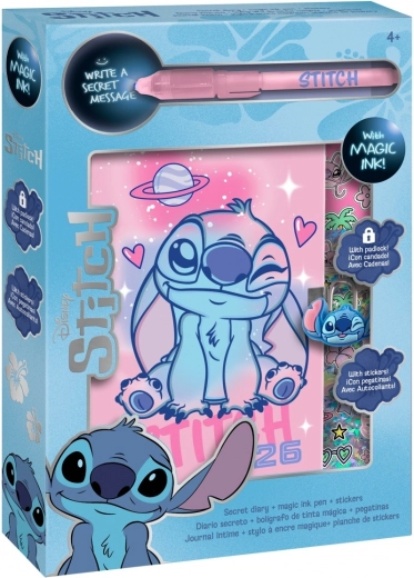 Poklon set tajni dnevnik Stitch A4 s čarobnom olovkom