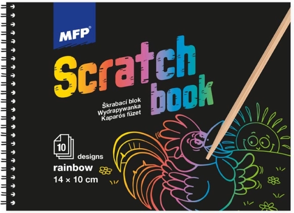 Blok za grebanje slika 14x10cm mix/duga