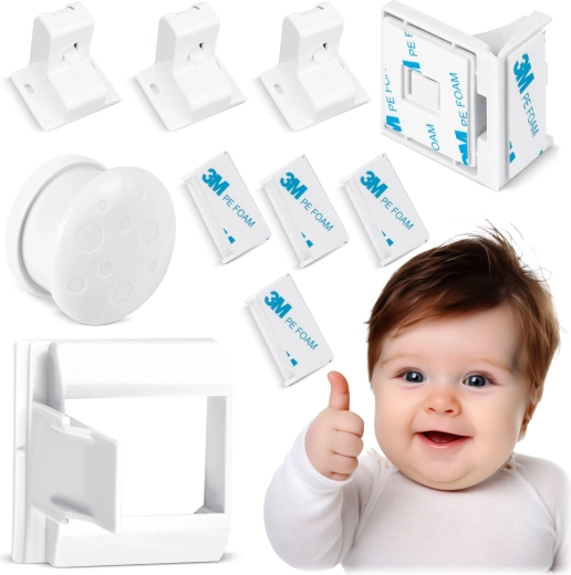 Magnetične dječje brave za ormariće RICOKIDS, set 4 kom