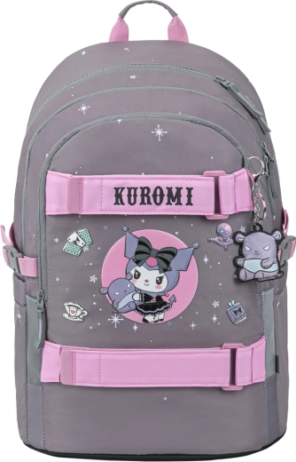 Baagl school backpack Skate Kuromi grey