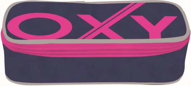Školski pernica Oxybag komfort jednopratna Plava crta Ružičasta