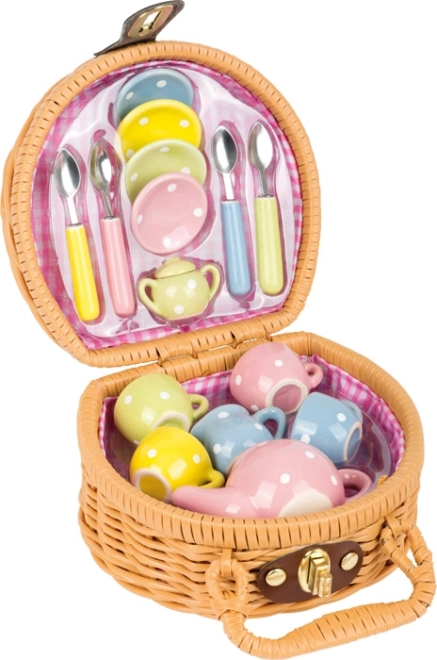 Small Foot Picnic Suitcase Tea Party Set for Children