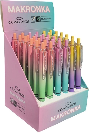 Gel olovka Concorde Makronka, plava uložna patrona 0,5 mm