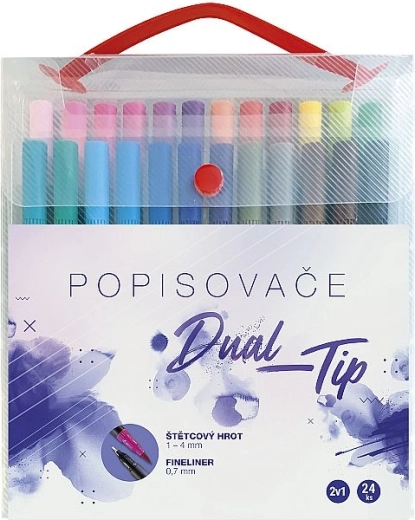 Concorde Dual‑Tip Marker Set, 24 Colors in Box