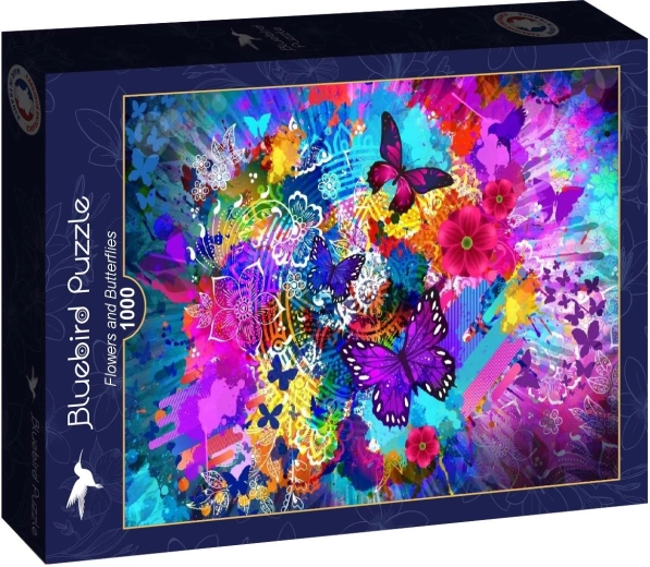 Bluebird puzzle Flowers and Butterflies 1000 pieces