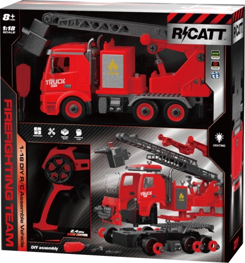 R/C konstrukcijski set vatrogasnog vozila 1:18, 74 dijela