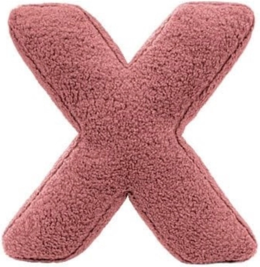 MEALINI plush letter x pink
