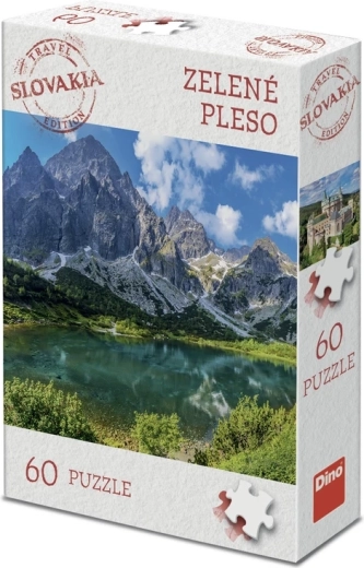 Dino puzzle turističko izdanje Slovačka – Zelené pleso (60 dijelova)